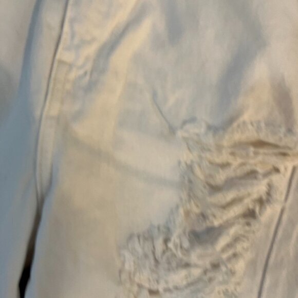 DrDenim Nora White Distressed Jeans Sky High Regular Fit Relaxed Leg - Picture 4 of 6